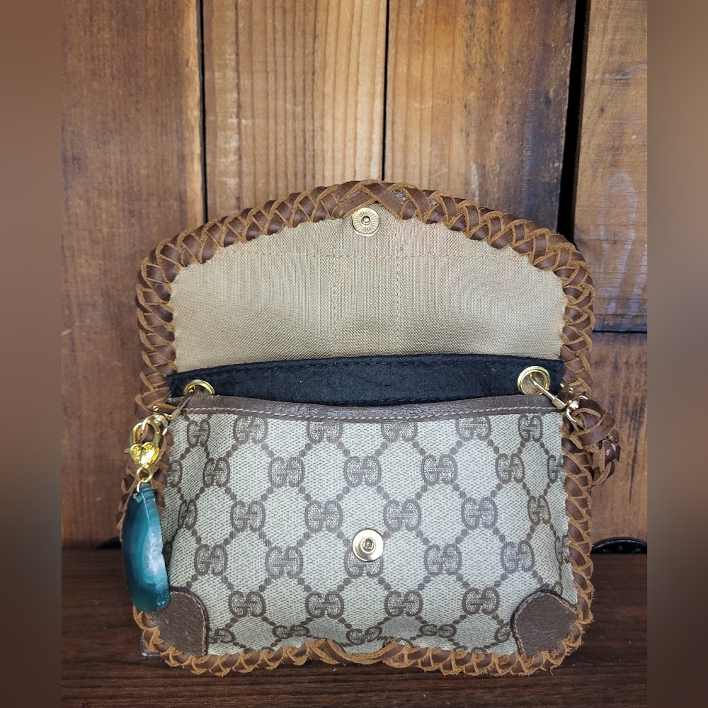 Gucci Sherry Line Bag Braided Fringed Western Vintage Boho Style - Picture 6 of 10